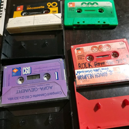 Vintage Audio Cassette Collection used, pack of 4 pieces
