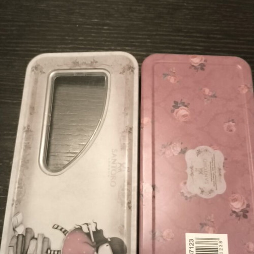 Santoro metal pencil cases new with 6 free highlighters