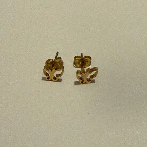 Butterfly earrings like new