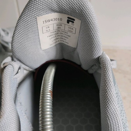 Fila Memory Born athletic shoes like new, gray, size 44