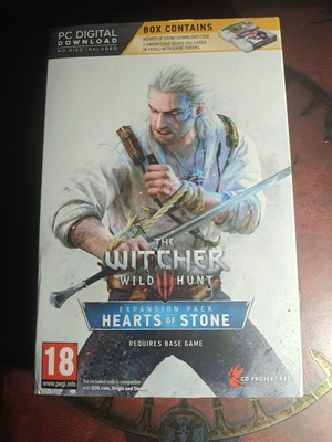 The Witcher 3 Expansion Pack Hearts of Stone for PC new with Gwent card game