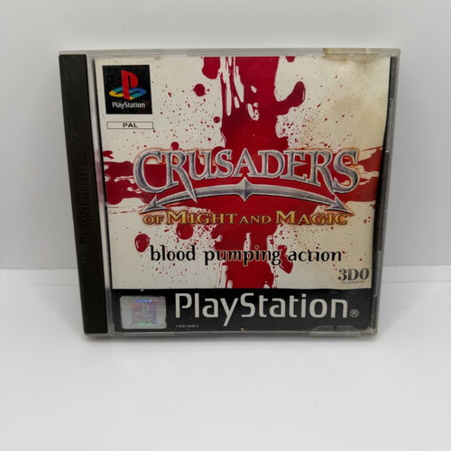 Crusaders Might And Magic PS1 μεταχειρισμένο με λεκέ στο εξώφυλλο