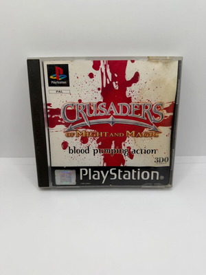 Crusaders Might And Magic PS1 μεταχειρισμένο με λεκέ στο εξώφυλλο