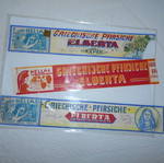 Alberta table peach mockups and label used, 1960s
