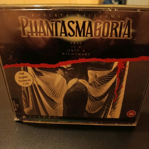 Phantasmagoria PC game used, 7 CD set, horror point-and-click