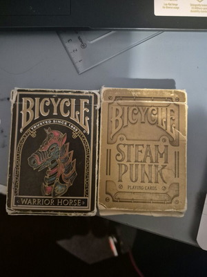Bicycle pvc playing cards used, set of 2
