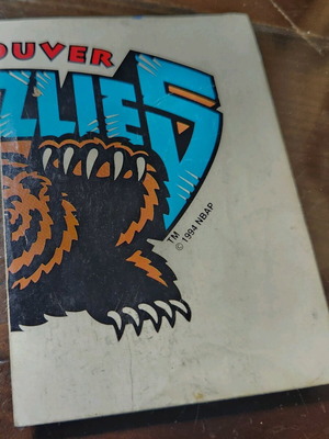 Panini NBA Basketball '94-'95 #4 Vancouver Grizzlies Logo like new