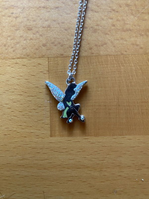 Tinkerbell necklace made of stainless steel like new, silver color