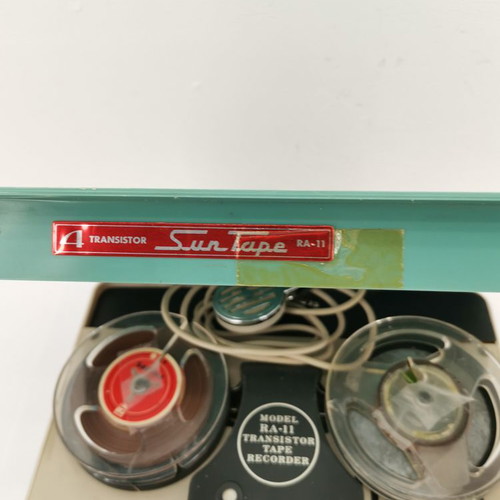 Suntape Transistor RA-11 spy tape recorder used with functional spool