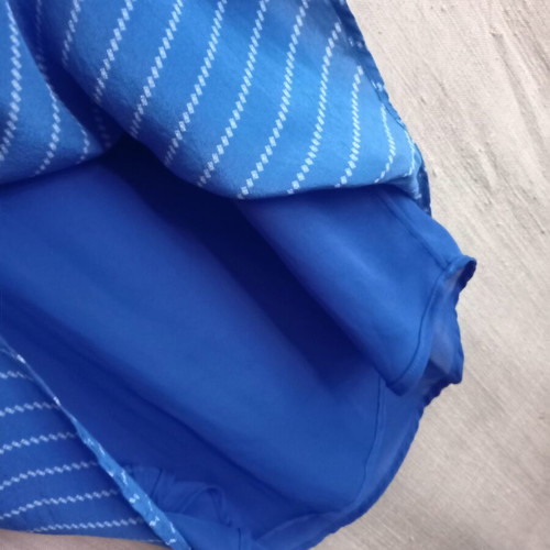 Massimo Dutti silk tunic, size 38, blue