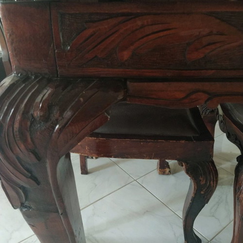 Antique dining table used 1920-30 fully handmade