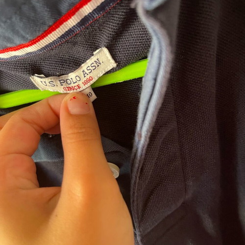 Polo kids shirt used, blue, 10 years, size 140 cm