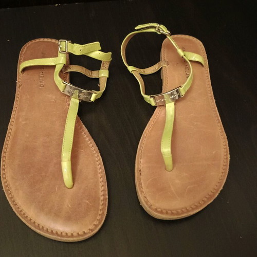 Antonio Melani sandals Italian No40 like new, green