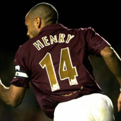 Arsenal 2005/06 Nike with Thierry Henry 14 Nameset Vintage Football Je – Cult Fave Football Shirts