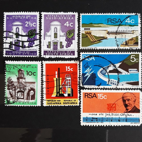 South Africa συλλογή γραμματοσήμων 1961-1973 σαν καινούργια (7 τεμάχια)