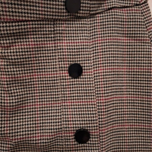 Stradivarius checked skirt like new, gray and beige, size S
