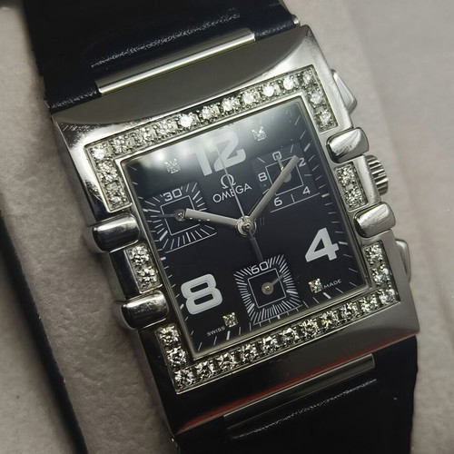 Omega Constellation Quadra Diamond Chronograph watch