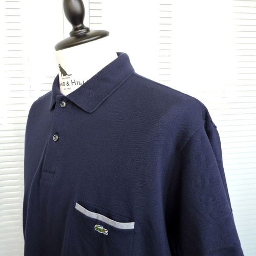 Lacoste Men's Navy Blue Polo Shirt like new, XL