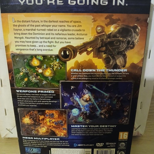 Starcraft Wings of Liberty DVD used, PC game
