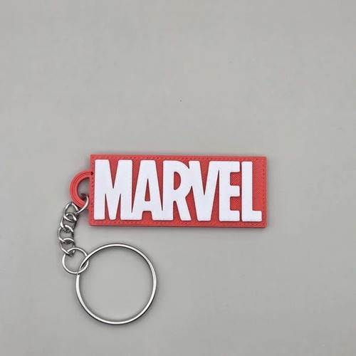 Marvel Keychain new, white and red