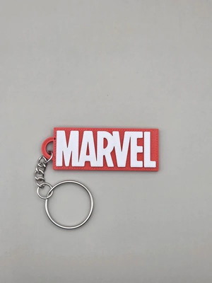Marvel Keychain new, white and red