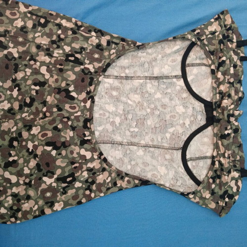 Denny Rose Army blouse open back like new, size L