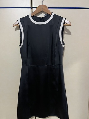 Zara satin dress black like new, size S
