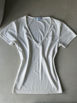 Μπλούζα ανοιχτή μπροστά μεταχειρισμένη, άσπρη, μέγεθος S