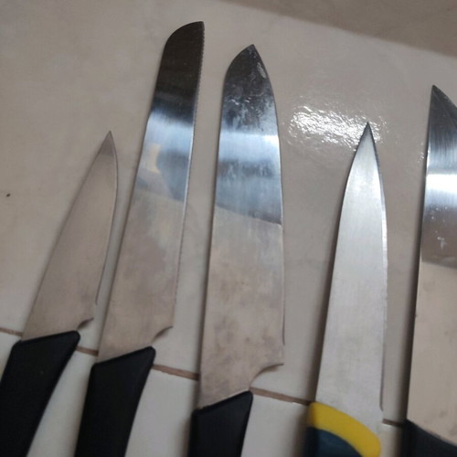 Knives used, set of 7 with IKEA, Edelstahl, Tramontina and Gala