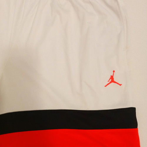 Jordan athletic shorts, white and red, XXL, new