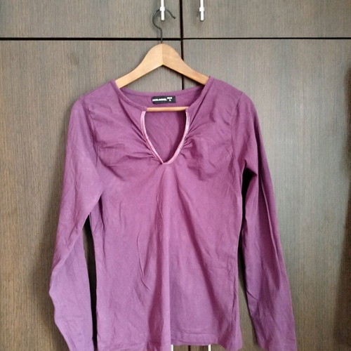 Cotton stretch Soul Rebel blouse by Sprinter in purple, size Large like new