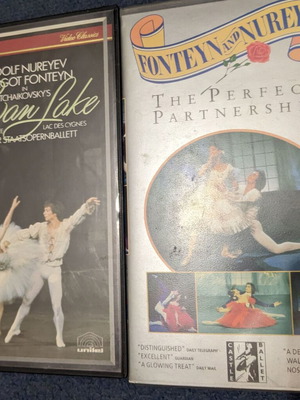 Βιντεοκασέττες VHS μπαλέτου Nureyev, Fonteyn σαν καινούργιες