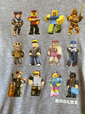 Roblox hoodie gray like new size 170 cm for 15 years old
