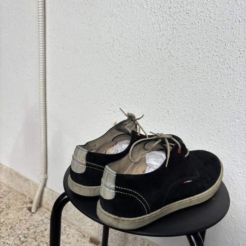 Nice Step casual men's shoes size 42 used black and dark blue suede