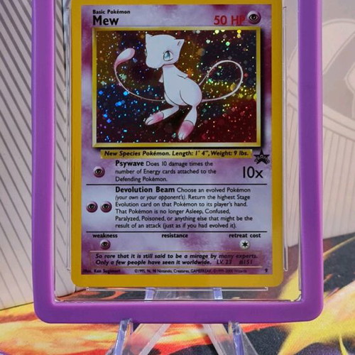 Mew 2000 Black Star Promo Pokémon League card pristine