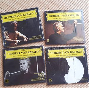Τέσσερα ολοκαίνουργια CD με εκτελέσεις για Mozart, Beethoven, Bach και Strauss υπό την επιμέλεια του Herbert Von Karajan