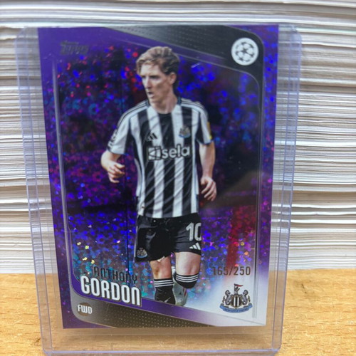 2025/26 Topps UCC Flagship Anthony Gordon Purple /250 Newcastle United
