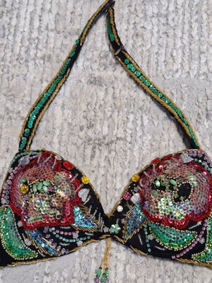 Oriental dance costume, multicolored, size M, 2 pieces