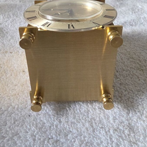 Swiza rare model small table clock like new, ca 1960