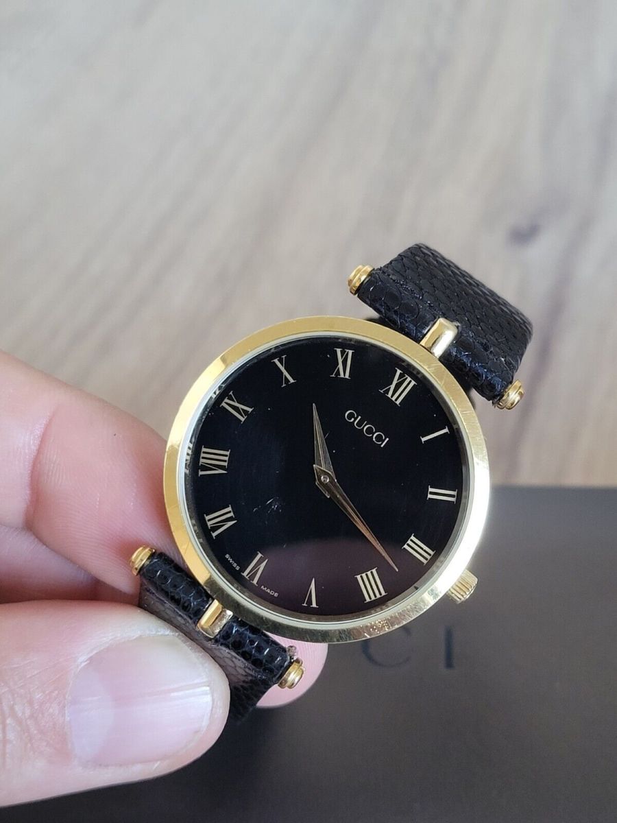 GUCCI 2000M XL Gold Plated Roman Dial 150 00 Vendora