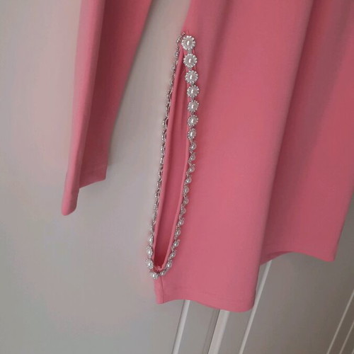 Bubblegun mini dress new pink with sexy thigh slit M/L