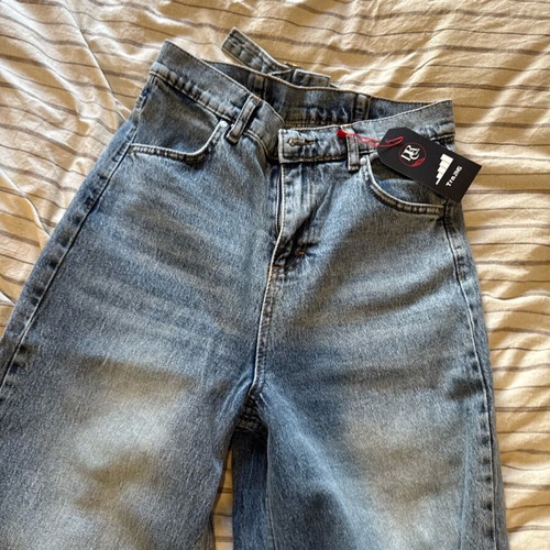 Trendyol high-waisted jeans new, size small, blue