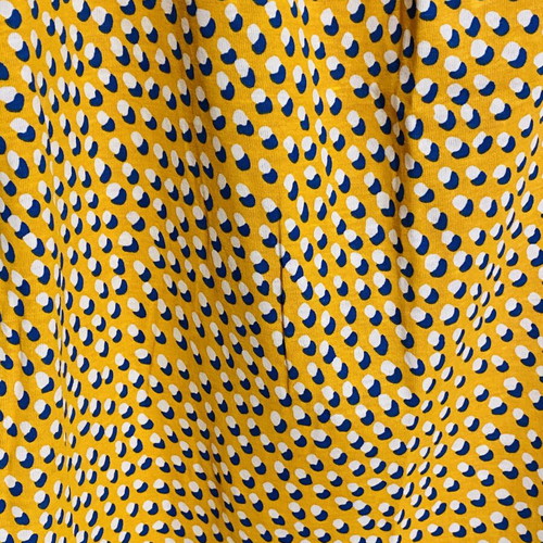 Sfera Yellow Polka Dot Sleeveless Cotton Blouse New