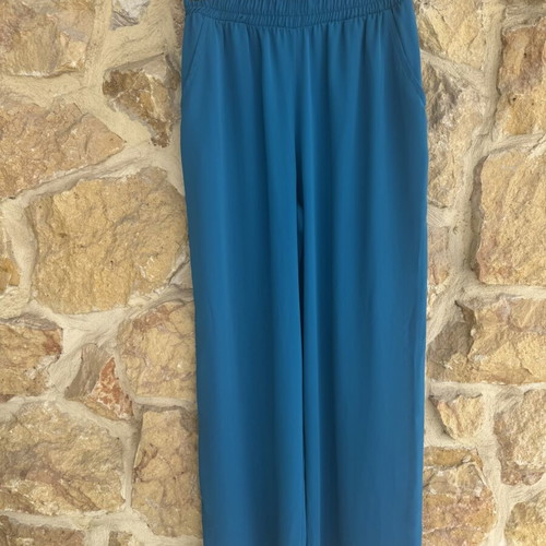 Doretta women's high-waisted pants M/L teal blue, like new