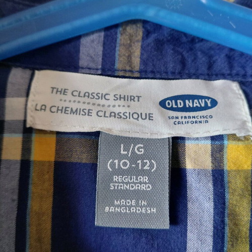 Old Navy kids shirt used, size L, multicolored