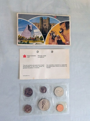 Set of 6 Royal Canadian Mint 1979 coins new