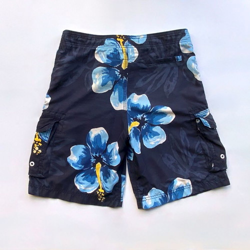 Abercrombie & Fitch Boys' Swim Shorts XL Dark Blue Floral like new