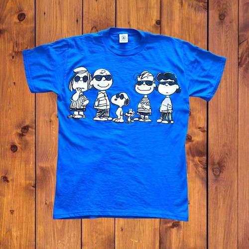 Vintage 90s Peanuts Snoopy T-shirt new, size M, blue