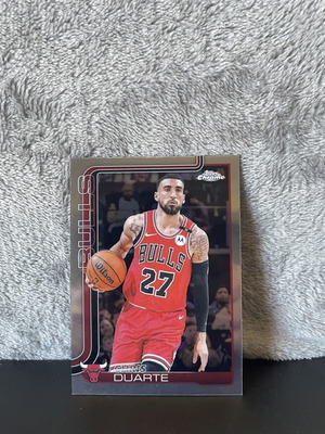 Coby White Ayo Dosunmu Chris Duarte Topps Chrome Chicago Bulls card like new