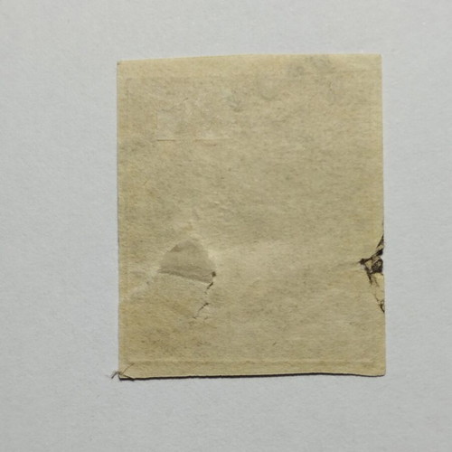 Stamp 1 Lepto 1862 used, Hermes head, Athens postmark